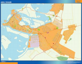 Biggest Abu Dhabi map in Emirates