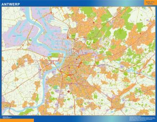 Biggest Anvers map in Belgium