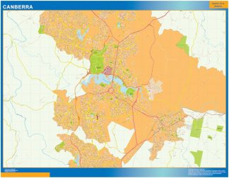 Biggest Canberra laminated map