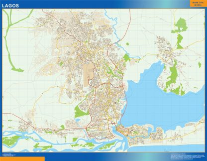 Biggest Lagos map Nigeria