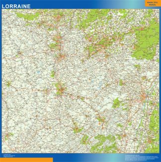 Biggest Lorraine laminated map