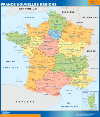 Biggest Map of France new regions