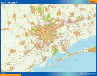 Biggest Map of Montpellier France