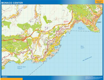 Biggest Monaco downtown map