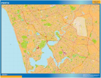 Biggest Perth laminated map