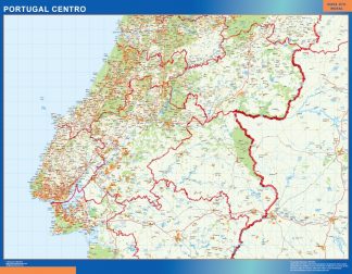 Biggest Road map Portugal Central