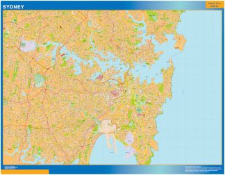 Biggest Sydney laminated map