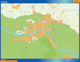 Biggest Torun map Poland