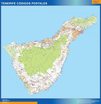 Biggest Zip codes Isla Tenerife map